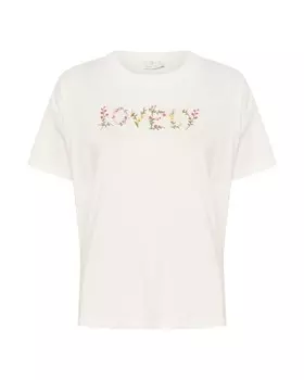 Футболка Kaffe Shirt, натуральный белый