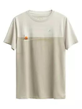 Футболка Kaft, бежевый/темно-бежевый