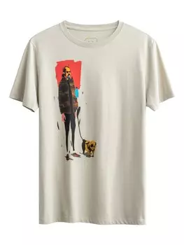 Футболка Kaft Brian, светло-бежевый