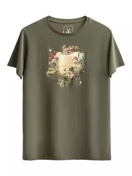 Футболка Kaft Dodecahedron, оливковый