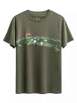 Футболка Kaft Ekbatop, хаки/светло-зеленый/темно-зеленый