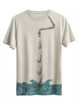 Футболка Kaft Gravity, кремовый