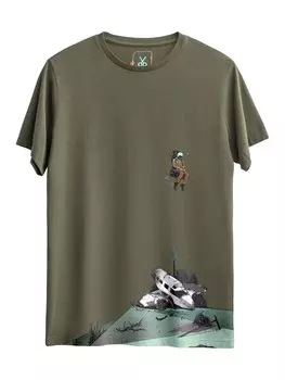 Футболка Kaft Stumble, цвет Olive/Mint