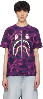 Футболка камуфляжная Hark BAPE, фиолетовый