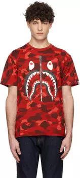 Футболка камуфляжная Hark BAPE, красный