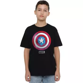Футболка «Капитан Америка» с защитой от капель Marvel, черный