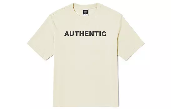 Футболка каппа унисекс Kappa, цвет Cheese white-010