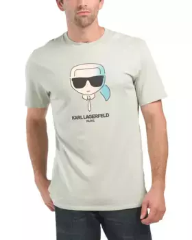 Футболка Karl Head с эффектом омбре Karl Lagerfeld Paris, цвет Mint