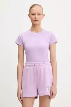 Футболка Karl Kani, фиолетовый