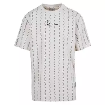 Футболка Karl Kani Small Signature Ziczac Pinstripe, бежевый