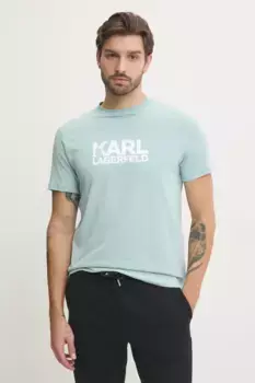 Футболка Karl Lagerfeld, бирюзовый