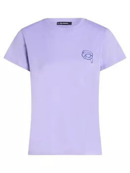 Футболка Karl Lagerfeld, фиолетовый
