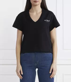 Футболка Karl Lagerfeld hotel karl Regular Fit, черный