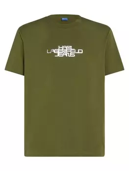Футболка KARL LAGERFELD JEANS Foil, хаки