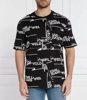 Футболка Karl Lagerfeld Jeans Relaxed fit, черный