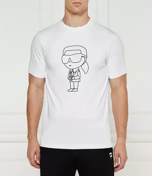 Футболка Karl Lagerfeld Regular Fit, белый