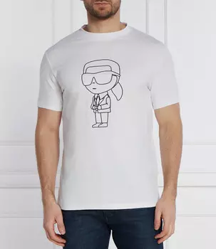 Футболка Karl Lagerfeld Regular Fit, белый