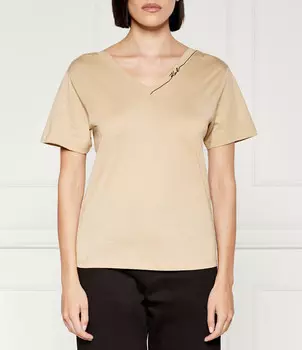 Футболка Karl Lagerfeld Regular Fit, бежевый