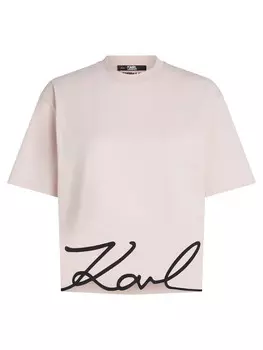 Футболка Karl Lagerfeld, розовый