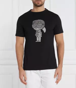 Футболка Karl Lagerfeld с принтом логотипа, черный