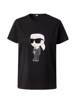 Футболка Karl Lagerfeld Shirt Ikonik 2.0, черный