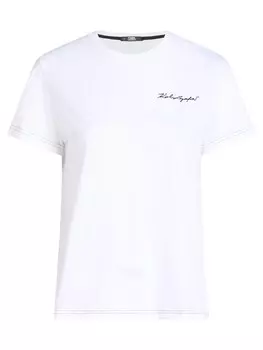 Футболка Karl Lagerfeld SIGNATURE, белый