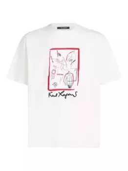 Футболка Karl Series KARL LAGERFELD, белый