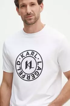 Футболка Карла Лагерфельда Karl Lagerfeld, белый