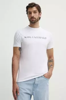 Футболка Карла Лагерфельда Karl Lagerfeld, белый
