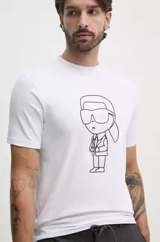 Футболка Карла Лагерфельда Karl Lagerfeld, белый