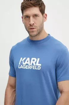 Футболка Карла Лагерфельда Karl Lagerfeld, синий