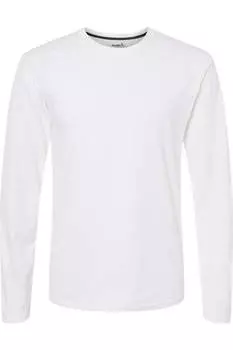 Футболка Kastlfel Unisex RecycledSoft с длинным рукавом, белый