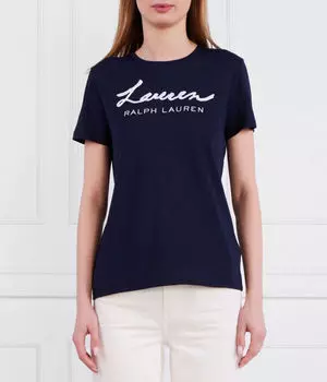 Футболка katlin-короткий рукав-футболка Slim fit Lauren Ralph Lauren, синий