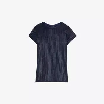 Футболка Katrino из эластичной ткани металлизированной ткани Ted Baker, темно-синий