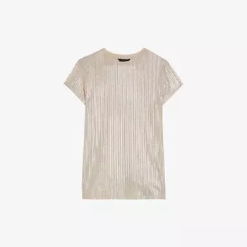Футболка Katrino из эластичной ткани металлизированной ткани Ted Baker, желтый