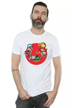 Футболка Kawaii Avengers Ready Steady War Marvel, белый