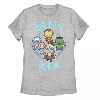 Футболка Kawaii Team Super Mom для юниоров Marvel Mother's Day Licensed Character