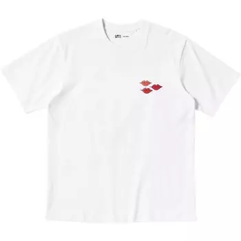 Футболка KAWS X WARHOL Collaboration, унисекс, белая Uniqlo, белый