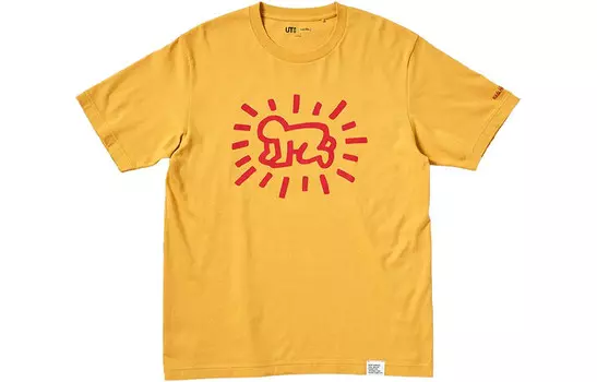 Футболка Keith Haring X Unisex Lemon Uniqlo, цвет Lemon