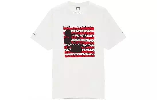 Футболка Keith X унисекс белая Uniqlo, белый