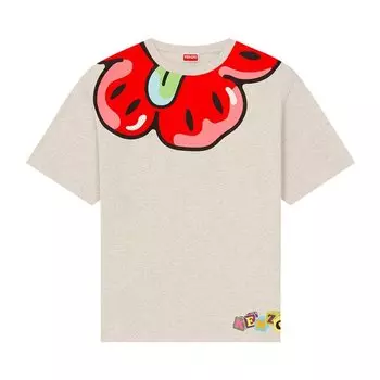 Футболка Kenzo Boke Graphic Print Oversized 'White', белый