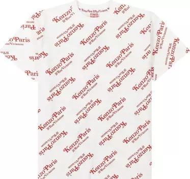 Футболка Kenzo By Verdy Oversize 'Off White', кремовый