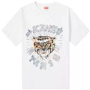 Футболка Kenzo Drawn Varsity Oversize, белый