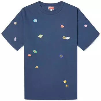 Футболка Kenzo Fruit Stickers, синий