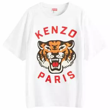 Футболка Kenzo Lucky Tiger Embroidered, белый