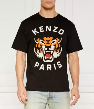 Футболка Kenzo Lucky Tiger с логотипом, черный