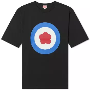 Футболка Kenzo Oversized с гербом, черный