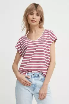 Футболка KHLOE из смесового льна Pepe Jeans, розовый