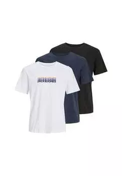 Футболка кибер футболка с коротким рукавом Jack & Jones, мультиколор