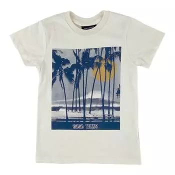 Футболка Kids Beach Daze Graphic Tee белого цвета TINY WHALES